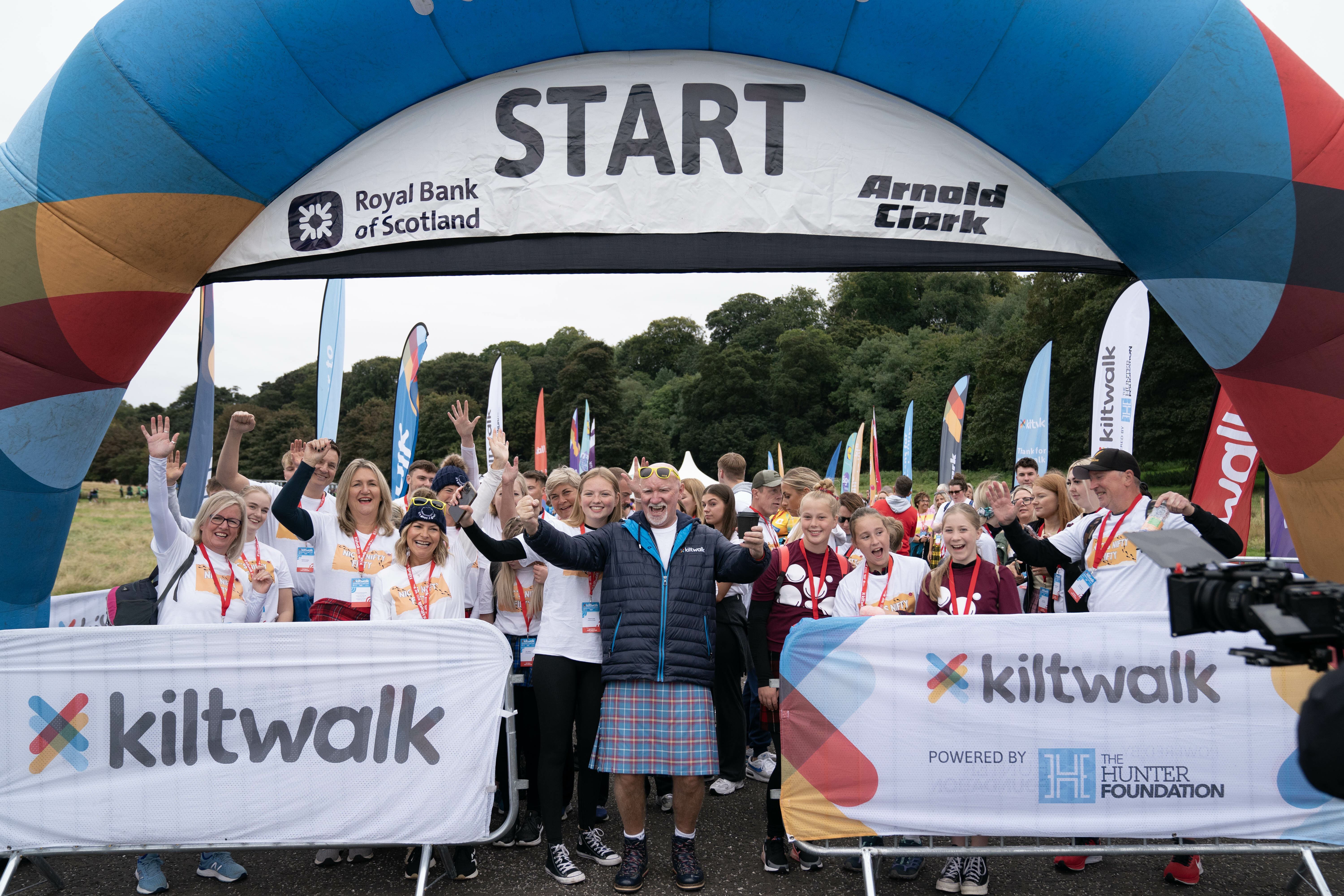 Sir Tom with Kiltwalkers