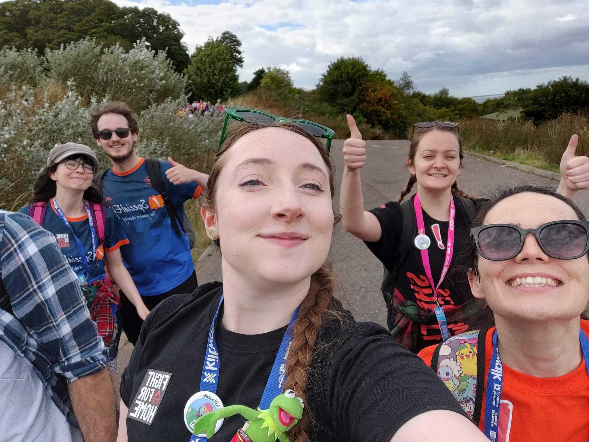The Hyper Luminal Team at the Dundee Kiltwalk